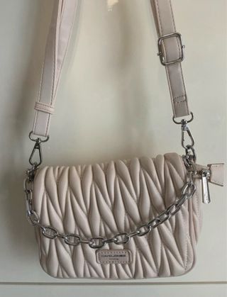 Borsa David Jones beige trapuntata