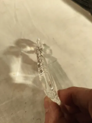 Antico cristallo di lampada a sospensione