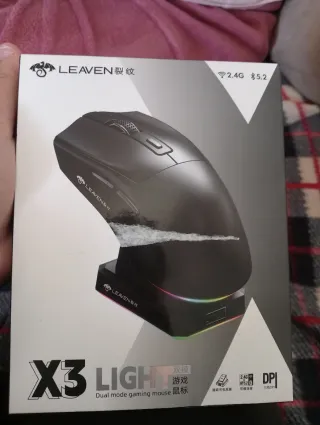 Mouse Leaven X3 2.4G/Bluetooth Base di Ricarica