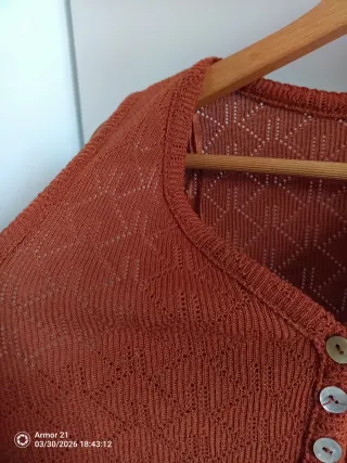 Chaleco punto calado INSIDE