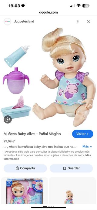 Lote Baby Alive Pañal Mágico + Lil Sounds
