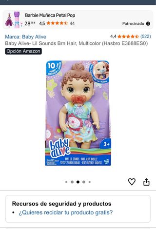 Lote Baby Alive Pañal Mágico + Lil Sounds