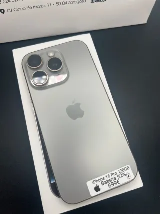 iPhone 16 Pro 128GB NATURAL TITANIUM GARANTIA