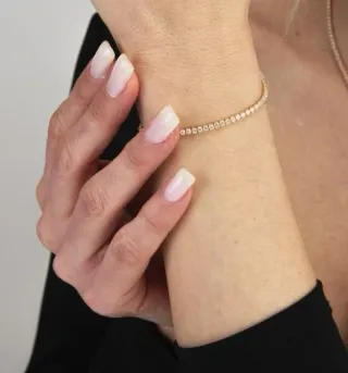 Bracciale Boccadamo oro zirconi bianchi