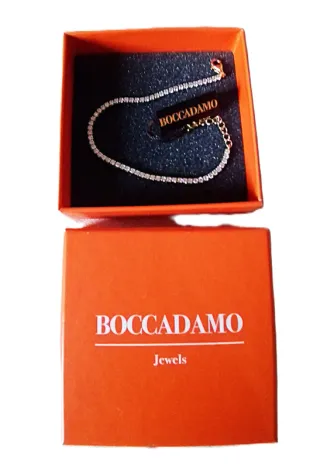 Bracciale Boccadamo oro zirconi bianchi