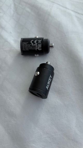 Cargador rápido coche USB-C Aukey 30W 2 unidades
