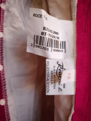 Vestido Flamenca Niña Talla 12