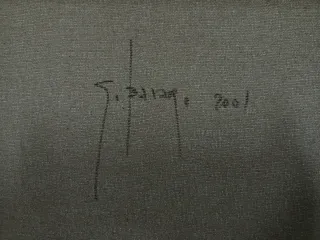 Dipinto a mano ad olio su tela intelaiato firmato