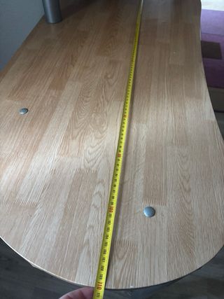 Mesa escritorio madera y metal