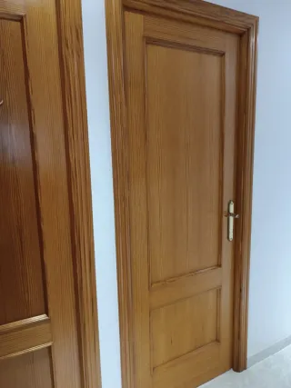 Puertas de madera maciza clásicas