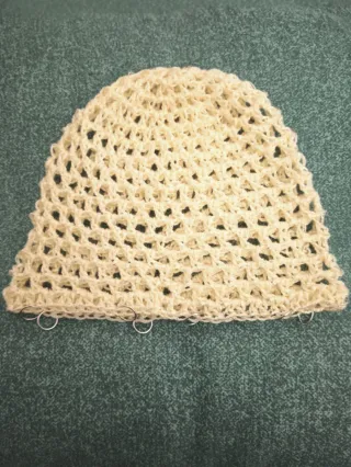 Cuffietta estiva uncinetto giallo pastello