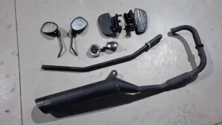 Piezas Macbor: Espejos, Estriberas, Escape