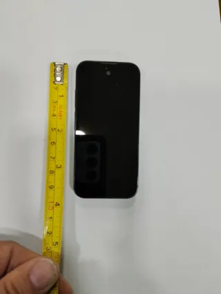 Móvil Mini Negro y Naranja Imitación 17 pro Max