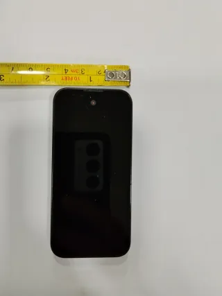 Móvil Mini Negro y Naranja Imitación 17 pro Max