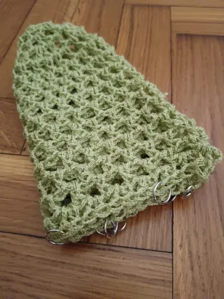 Cuffia a rete verde mela