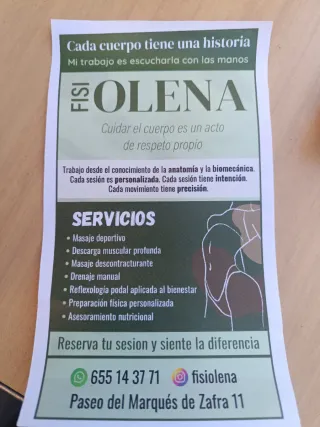 Terapeuta corporal, zona Salamanca Madrid