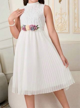 Vestido de ceremonia blanco sin estrenar. Talla 9