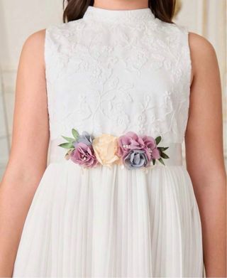 Vestido de ceremonia blanco sin estrenar. Talla 9