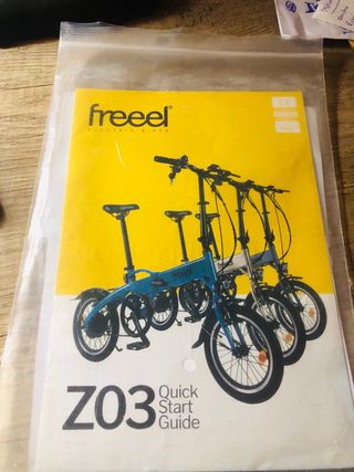 Bicicleta eléctrica Freeel Z03 Azul turquesa