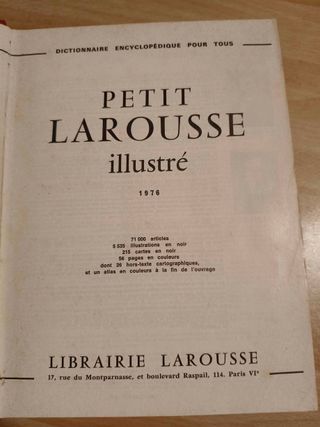 Libro Petit Larousse Illustré edizione in francese