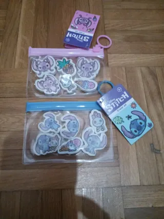 Set di gomme da cancellare Stitch e Angel