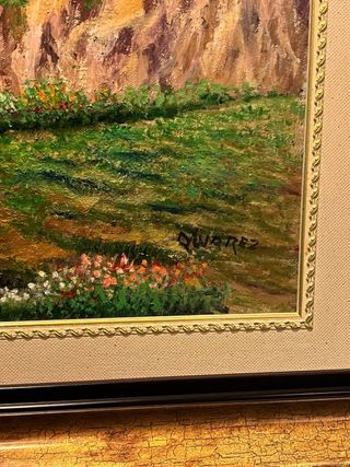 Cuadro Pintura Paisaje Montañoso Alicante