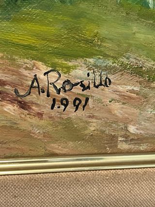 Cuadro Pintura Paisaje Montañoso Alicante