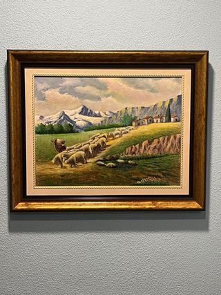 Cuadro Pintura Paisaje Montañoso Alicante