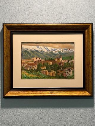 Cuadro Pintura Paisaje Montañoso Alicante