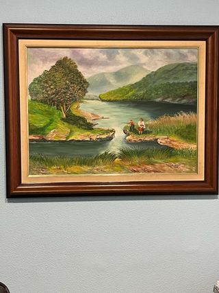 Cuadro Pintura Paisaje Montañoso Alicante