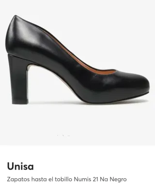 Zapatos Unisa Negros Talla 39 Tacón