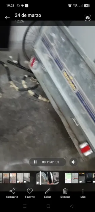 Remolque para reparar con documentación