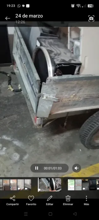 Remolque para reparar con documentación