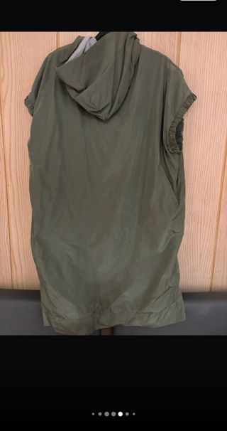 Gilet lungo verde taglia unica