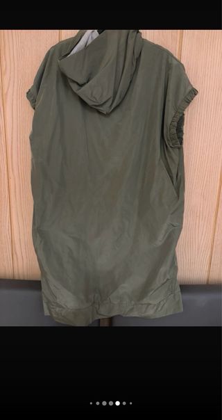 Gilet lungo verde taglia unica