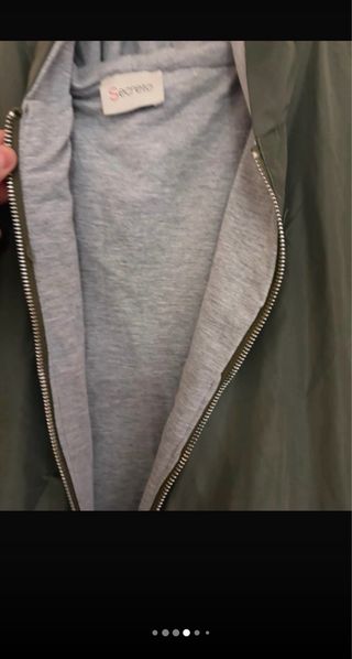 Gilet lungo verde taglia unica