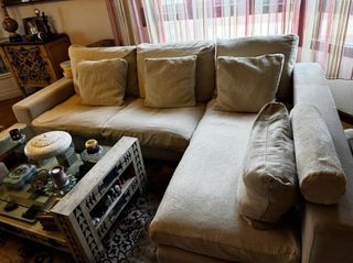 Sofá Chaise Longue Maher Chicago Beige