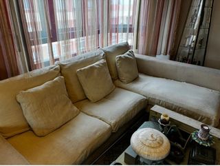 Sofá Chaise Longue Maher Chicago Beige