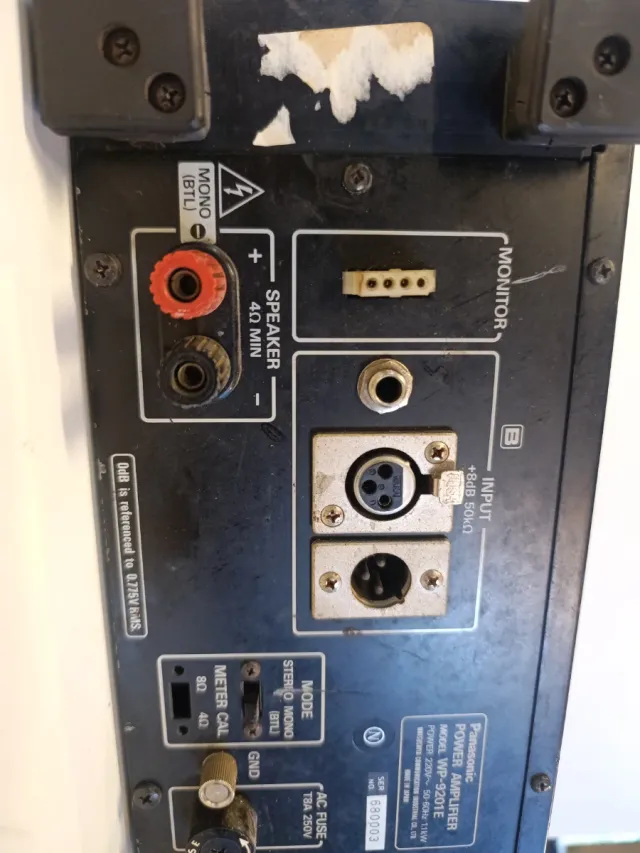 Amplificador Panasonic Ramsa WP-9201