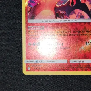 Charizard DRM 3/70 Rara Reverse Holo Carta Pokemon