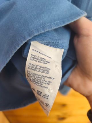 Camisa Tommy Hilfiger Color Azul Talla S.