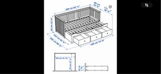 Estructura Diván IKEA Hemnes 3 Cajones