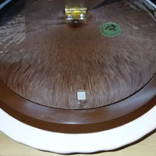 Portafoto ceramica rosa vintage