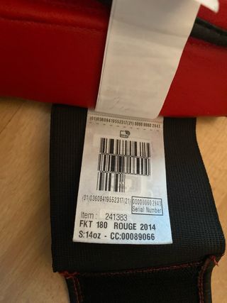 Guantes de Boxeo Domyos Rojos 14 OZ