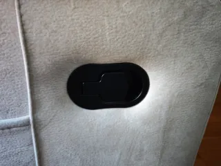 Sillón reclinable tela beige/gris