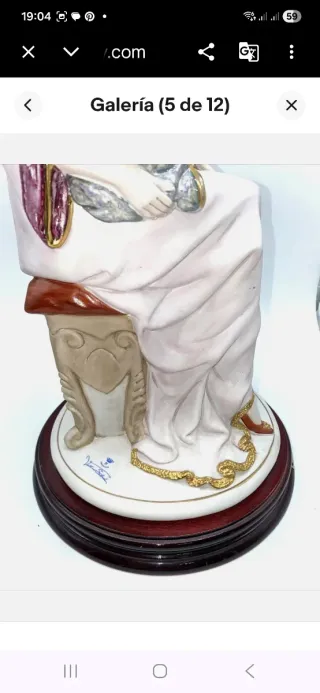 Escultura Vintage Maternidad Porcelana