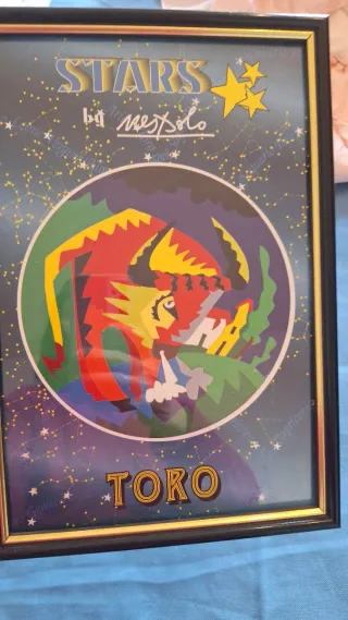 Quadretto Toro con Stelle