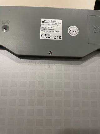 Báscula baño digital Beurer