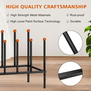 Zapatero Metálico Negro 4 Pares Botas