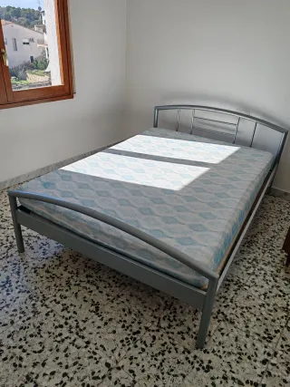 Cama Metal Somier y Colchón